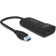 WAVLINK USB 3.0 to HDMI VGA 어댑터 다중 모니터용 오디오 포트 포함 Windows 11 10 8.1 7 XP Mac 지원, USB to HDMI, USB to HDMI