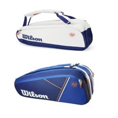 윌슨 WILSON 롤랑가로스 프랑스 투어백 테니스 라켓 가방 숄더백 9PK, one size, 화이트
