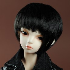 돌모아 구체관절인형 가발 MSD 42cm 언밸런스 숏컷 블랙 (7-8) Layerd Cut Wig (Black)