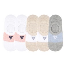 기타 게스 여성 컬러 블럭 페이크 삭스 5켤레