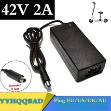 42V 2A 스쿠터 충전기 배터리 전원 공급 장치 어댑터 샤오미 호환 Mijia M365 전기 스케이트 보드 액세서리 사용, 01 UK plug