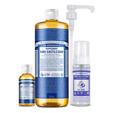 닥터브로너스 캐스틸 솝 950ml+60ml+펌프 세트 12종 택1