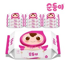 순둥이 베이직 물티슈 캡형 80매 10팩