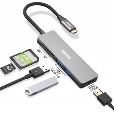 MacBook Pro MacBook Air Samsung Chromebook Pixel Surface Book 5 in 1 USB Type C 동글 2 USB 3, 단일상품