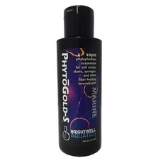 Brightwell Aquatics PhytoGold-S 4-10 Micron phyto Brightwell Aquatics PhytoGold-S 연산호 조개 해면 및 기타, 125ml, 1개, 145.15g