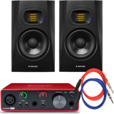 포커스라이트 스칼렛 솔로 3G x 아담 T5V 스피커 패키지, 단일상품