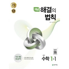 2024 개념 해결의 법칙 중학 수학 1-1, 천재교육, 중등 1-1