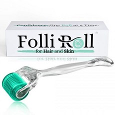 모발 및 피부용 더마 롤러 - 0.30mm 티타늄 마이크로니들 얼굴 두피용 스탬프 남녀용 무료 보관 케이스 포함 192개의 개별 파란색 바다색, Sea green, 1 Count (Pack of 1), 1개