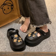 남자 키높이 샌들 남성 여름샌들 커플 쿠션 밴딩 스트랩샌달 상품 이미지