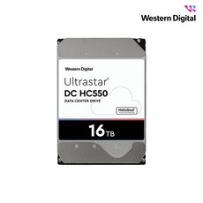 WD ULTRASTAR 16TB DC HC550 HDD 5년 보증 (SATA3/7200RPM/512MB)