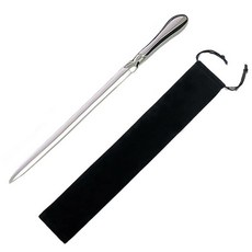 BANCHELLE 레터 오프너 봉투 슬리터 봉투 오프너 파우치 포함 실버 22.9 x 1.9 x 1cm(9.06 x 0.7, 2