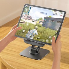 셀그립 탁상용 논슬립 360도 회전 접이식 휴대폰 태블릿 거치대, 화이트
