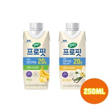 매일 셀렉스프로핏 우유단백질드링크 250ml 바나나2+밀크바닐라2/총4개입/무배