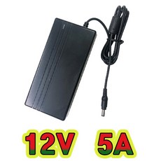 순흥전기 어댑터 12V 5A 접지형(INLET) SMPS 12V 5000MA 어댑터 아답터 직류전원장치, AC코드 미포함