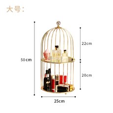 골드 프레임 진열대 향수보관함 새장형 화장품정리대 네일진열장 화장대정리 고급, 라지 새장 수납대개