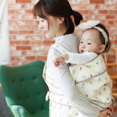 신생아 캐리어 포대기 아기 출산 외출 산모 이동편한, 공룡친구 7부