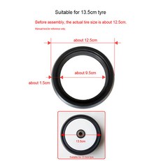 유모차 휠 타이어 커버 13.5CM 15CM 23.5CM 카트 바퀴 호환 Yoyo Yoya Yoyaplus Stokke X 3 4 시리즈, 03 for 13.5cm tyre 1, 1개