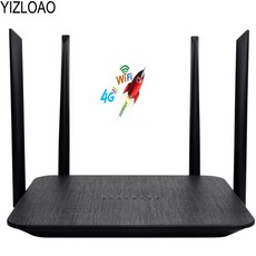 YIZLOAO 4G 와이파이 라우터 안테나 광대역 모바일 와이파이 300Mbps 4G 3G CPE 잠금 해제 RJ45 아시아/중동/아프리카/유럽/미국|모뎀, 1개, American, 단일