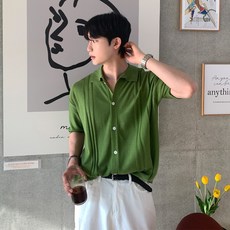 남자 반팔 니트 여름 오버핏 얇은 가디건