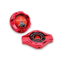 포드 포커스 20002014 20162018 용 알루미늄 엔진 오일 캡 25689CH JDM, 8) Red SET, 1개