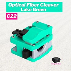 광섬유절단기 C22 고정밀 광섬유 절단기 범용 24 면 광학 케이블 퓨전 접속기 0 25 9 2 5 3 0mm, C22 Lake green, 1개