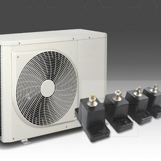 에어컨 실외기 받침 4P 에어컨실외기받침 방음패드, 1개