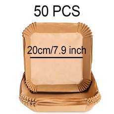 에어 프라이어 베이킹 페이퍼 바베큐 플레이트 원형 오븐 팬 패드 내유성 일회용 종이 16 cm 50개 300