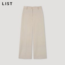 리스트 와이드 스트레이트 팬츠 TWWSLN82040 LB