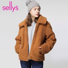 샐리 여성 카라 집업 양털 후리스 자켓