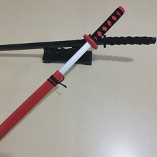 귀멸의칼날 일륜도 104CM 대형 렌고쿠 쿄쥬로 코스프레 검 가검, 레드