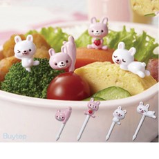 토루네 도시락 토끼픽 8P 세트, 1세트, 8개