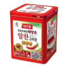 해찬들 태양초 알찬 고추장, 14kg, 1개
