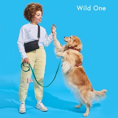 Wild One 뉴욕 정통브랜드 간식가방 7종 컬러 소형 중형 대형견 산책 친환경 휴대용 소품가방 훈련, 라일락, 1개