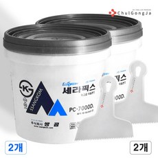 철공자 쌍곰 세라픽스 4kg + 톱헤라 타일 접착제 본드, 2세트