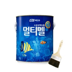 숲으로 멀티멜 수성페인트 3.78L 친환경 벽지 방문 가구 무광, 크림화이트, 1개