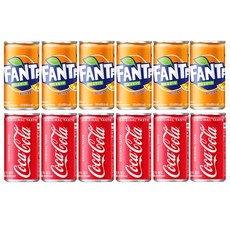 다NA_코카콜라 환타오렌지 190ml 2종세트 12캔 탄산 미니캔 %ͤE972mL ◑휴대용사이다, 옵션무[#@$]
