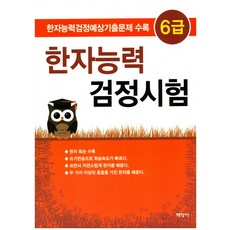 한자능력 검정시험 6급:한자능력검정예상기출문제 수록, 배영사