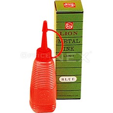 라이온 금속용잉크 28ml 흑색