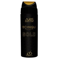 아리스 데오 바디 스프레이 테크닉 골드/데오드란트, 1개, 200ml