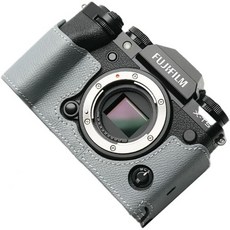 후지필름 후지 X-T5 카메라 케이스 핸드메이드 리얼 하프 X-T5용 가방 커버 (A-그레이)