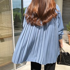 걸스데일리/네르 플리츠 블라우스/플리츠블라우스