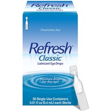 [미국]Refresh Classic 일회용눈물 인공눈물 습윤제 0.4ml x 50개, 1박스
