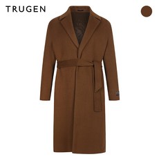 트루젠 모 캐시미어 혼방 누빔 벨티드 핸드메이드 코트 TGAW0-MCL810