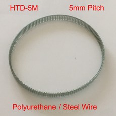 HTD 5M 410 420 425 82 84 85 톱니 10mm 15mm 18mm 20mm 25mm 너비 5mm 피치 PU 폴리 우레탄 스틸 와이어 동기 타이밍 벨트, 1Piece 15mm, 5M-420, 1개