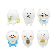 나가노 농담곰 앉아있는 미니 피규어 가챠 캡슐토이, 침, 1개