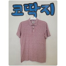 남003010 헨리코튼정품 남성 상의 반팔 카라넥 카라티 스트라이프 마혼방 캐주얼 티셔츠 중고구제 코딱지구제
