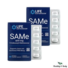 라이프익스텐션 SAMe 400mg, 60정, 2개