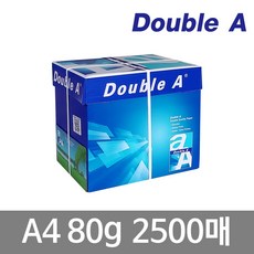 Double A A4용지 80g 1박스(2500매) 더블에이, 단일옵션