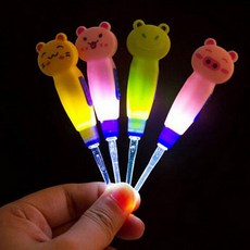 PG 동물 캐릭터 LED 라이트 귀이개 귀청소기 1+2 랜덤색상, 1개, 3개입