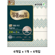 잘풀리는집 로션 미용티슈 에센셜, 6개입, 1개